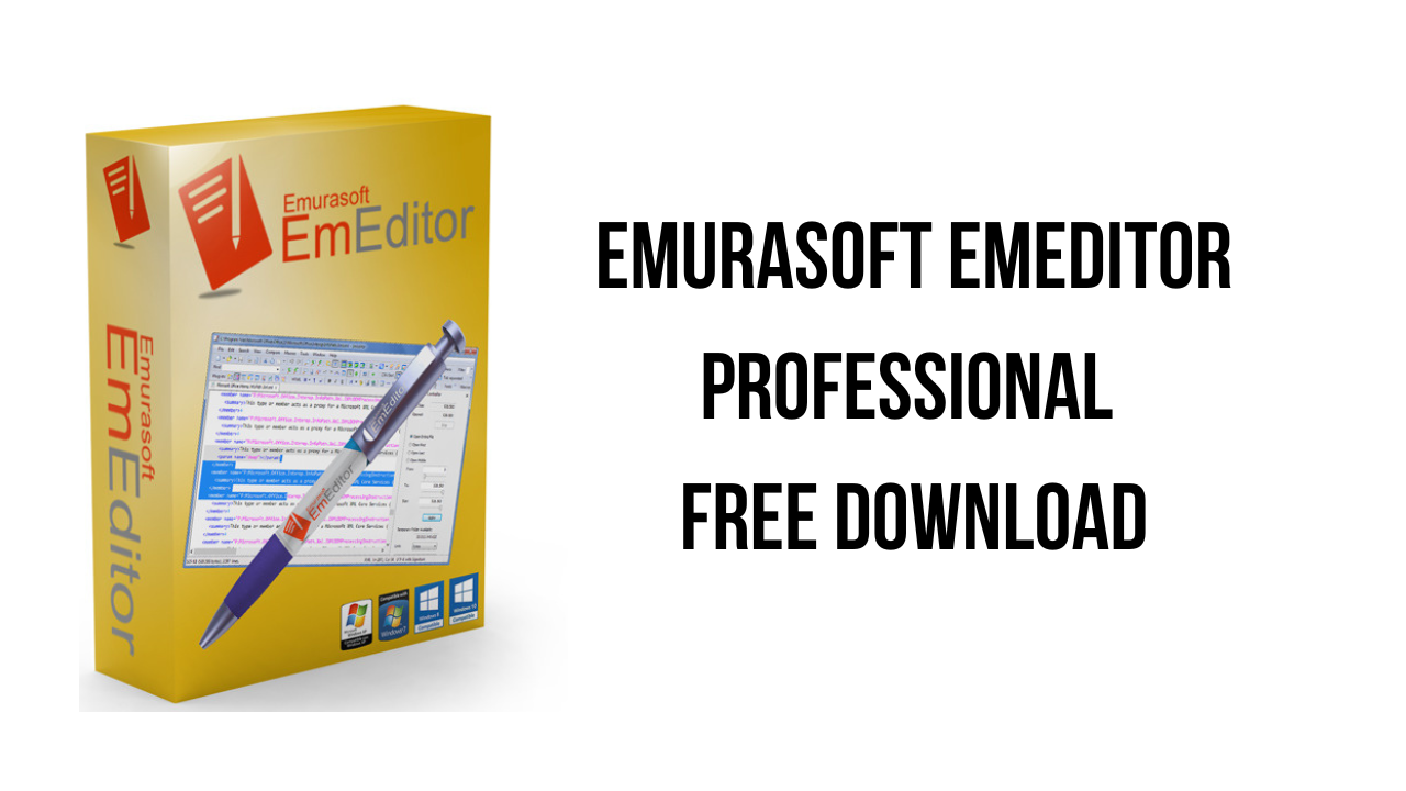 Emurasoft EmEditor Professional Free Download