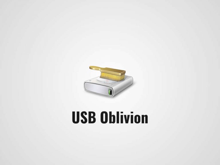 USBOblivion Free (v1.17.0.0) - My Software Free