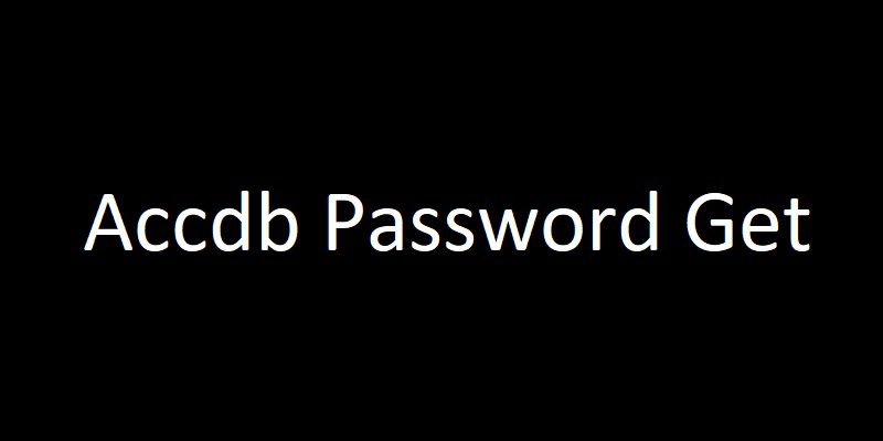 Accdb Password Get Free Download