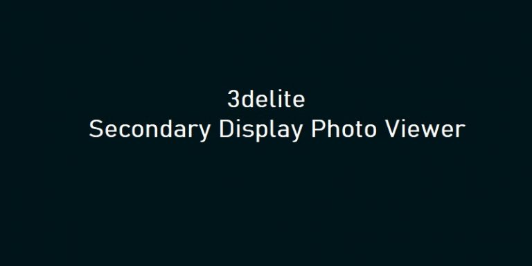 3delite Secondary Display Photo Viewer Free Download