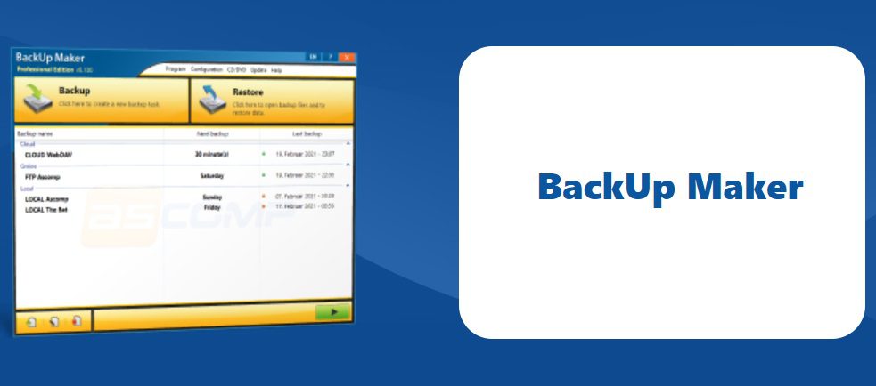 BackUp Maker Professional Free Download