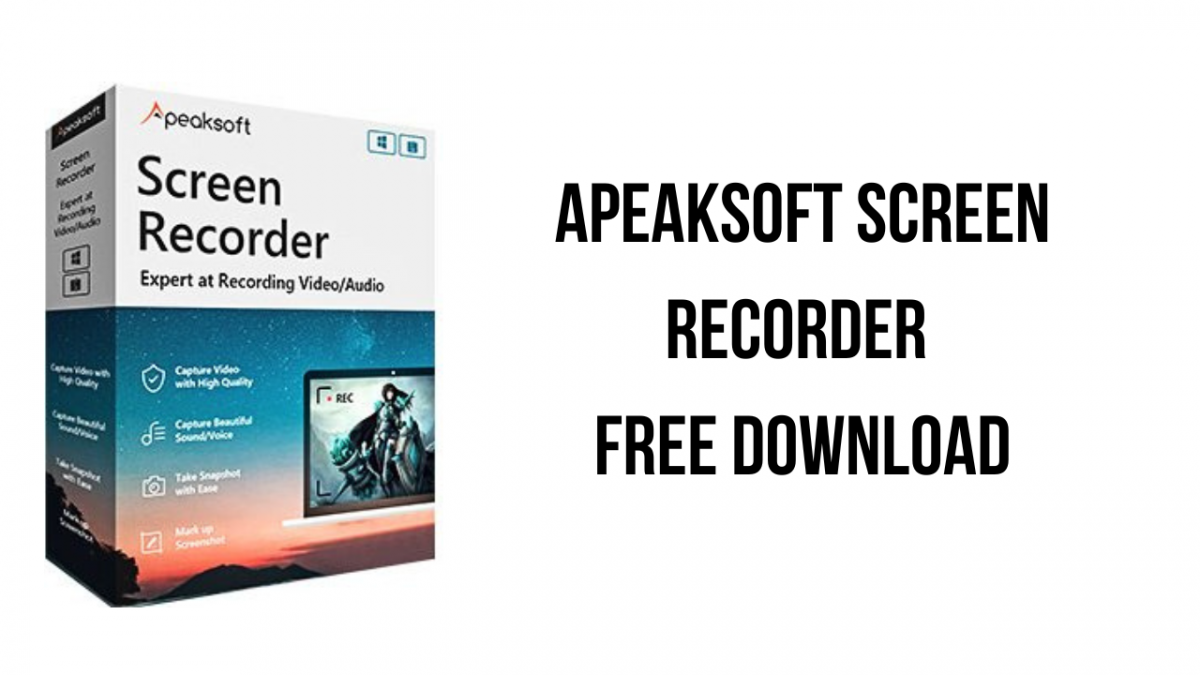 Apeaksoft Screen Recorder 2.3.8 instal