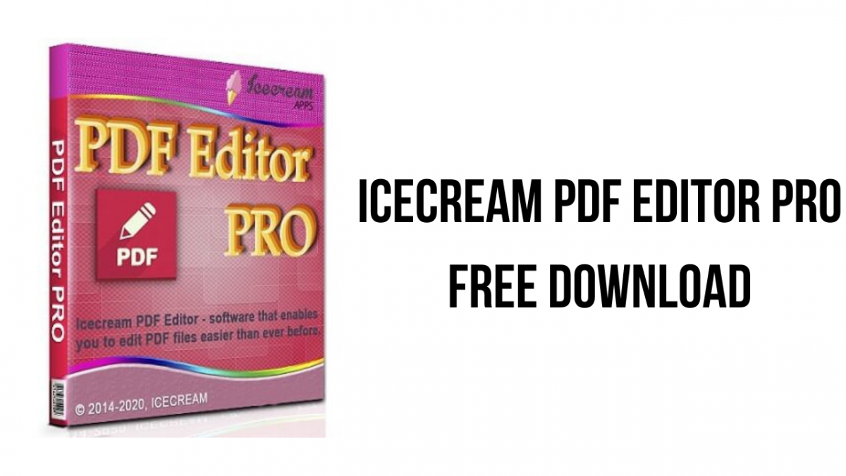 Icecream PDF Editor Pro 2.72 instal the last version for iphone
