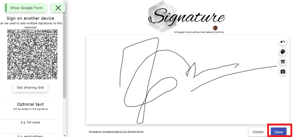 Signature.