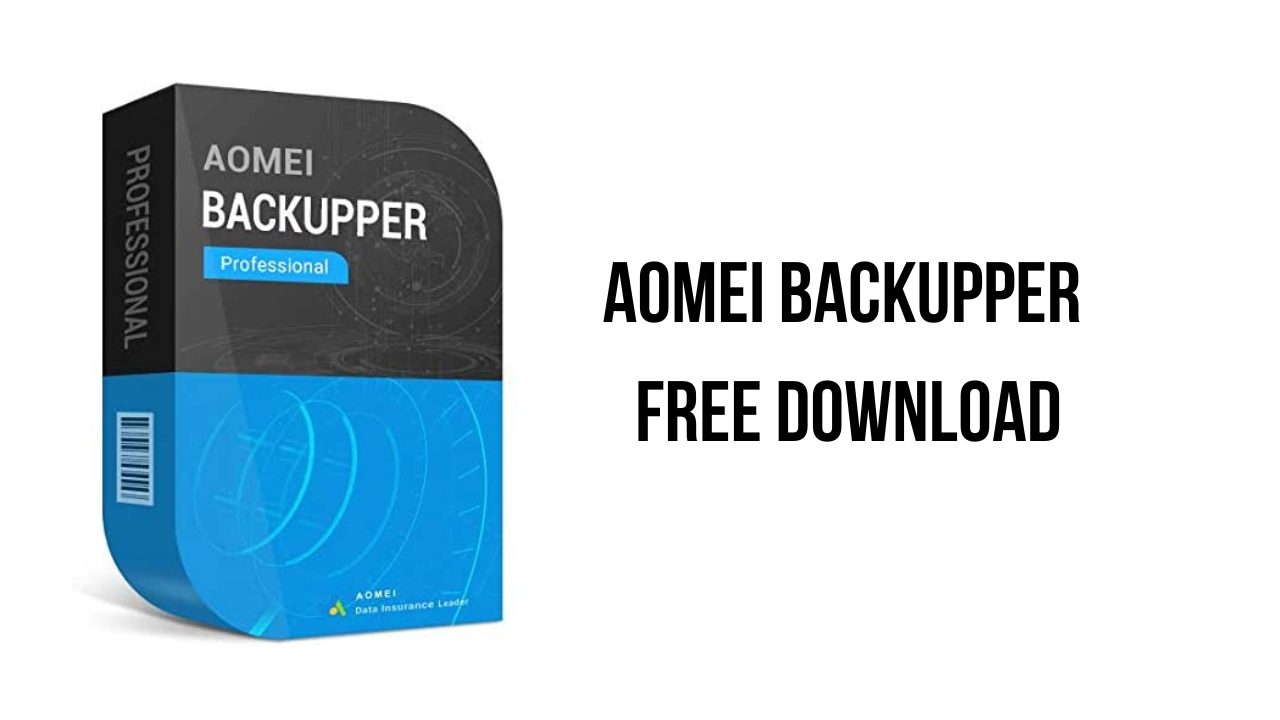 AOMEI Backupper Free Download