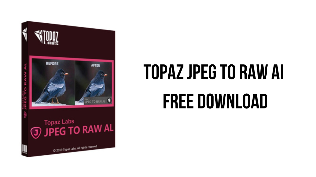Topaz JPEG to RAW AI Free Download