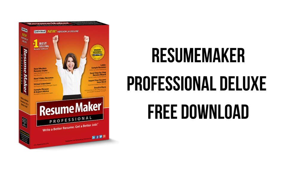 free for apple instal ResumeMaker Professional Deluxe 20.3.0.6016