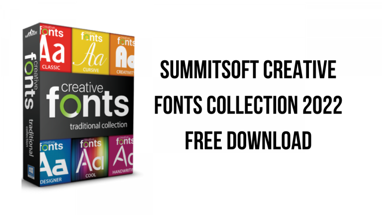 Summitsoft Creative Fonts Collection 2022 Free Download