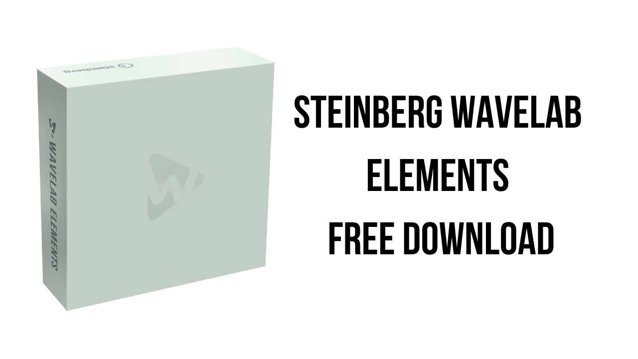 Steinberg WaveLab Elements Free Download