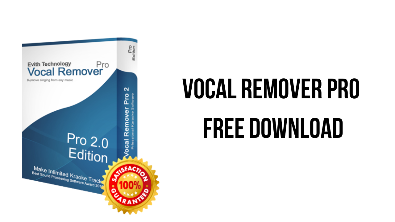 Vocal Remover Pro Free Download