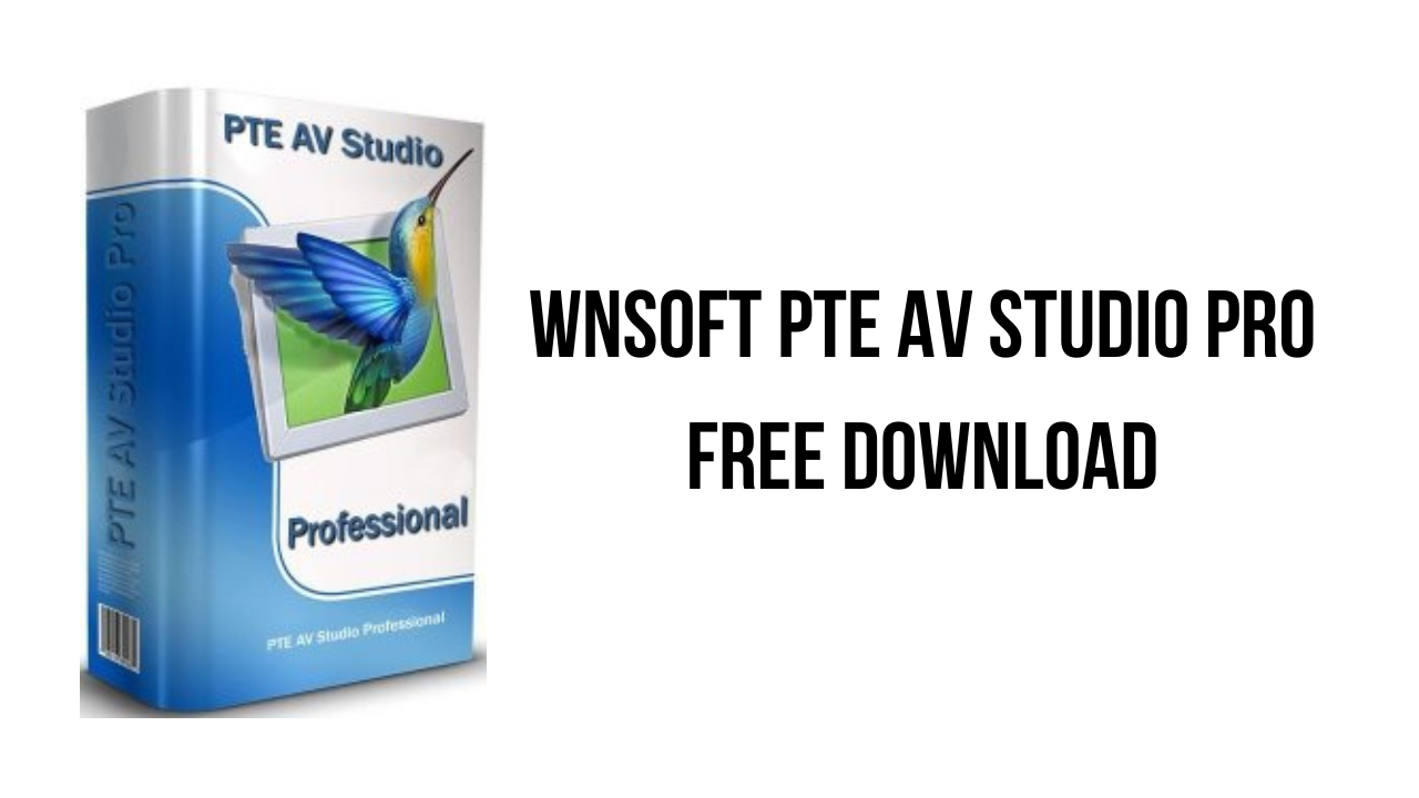WnSoft PTE AV Studio Pro Free Download - My Software Free