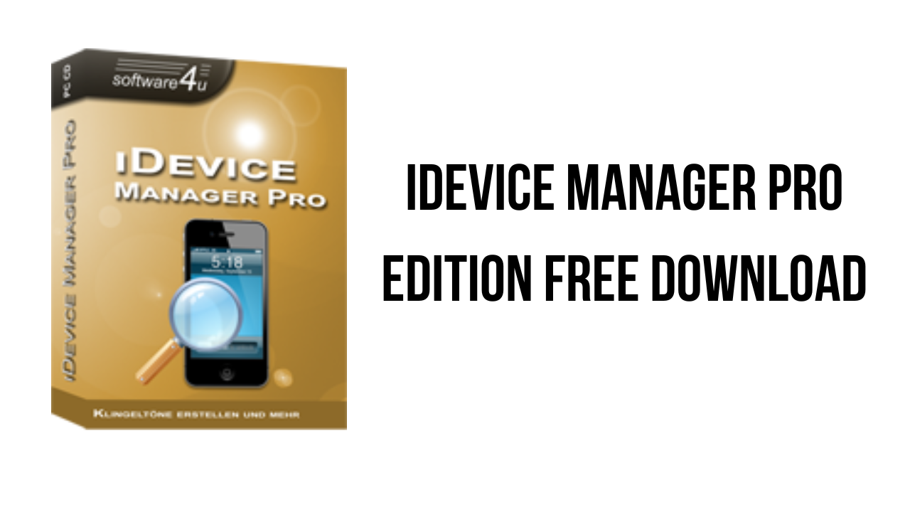 iDevice Manager Pro Edition Free Download