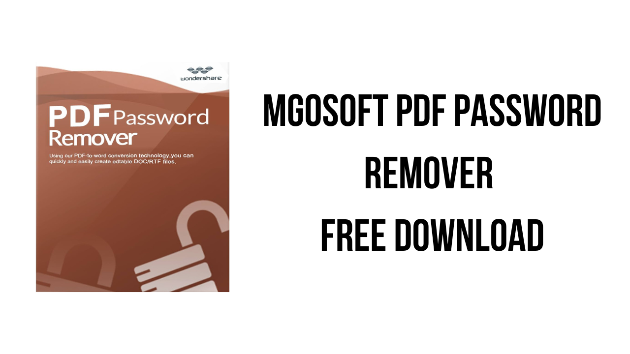 Mgosoft PDF Password Remover Free Download