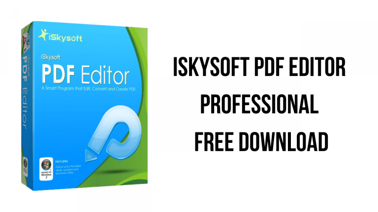 iSkysoft PDF Editor Professional Free Download - My Software Free