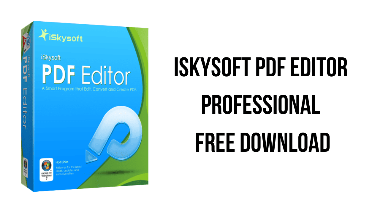 iSkysoft PDF Editor Professional Free Download