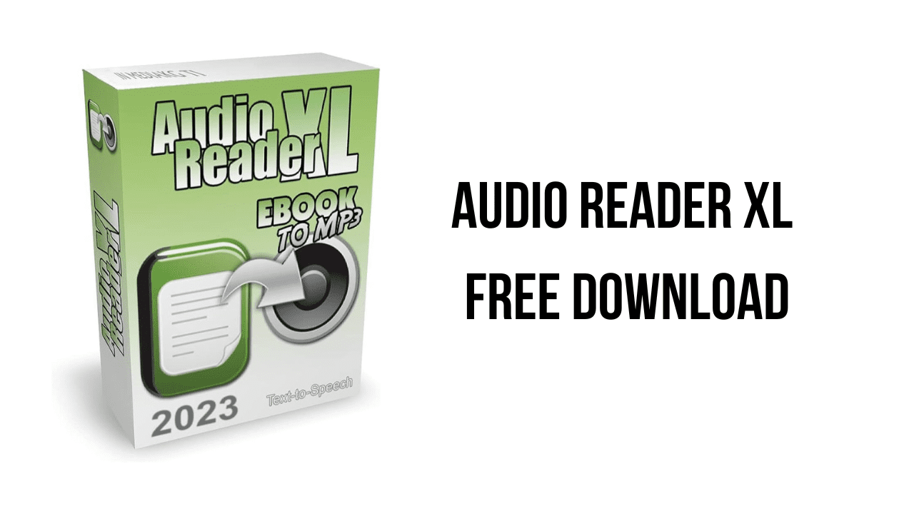Audio Reader XL Free Download