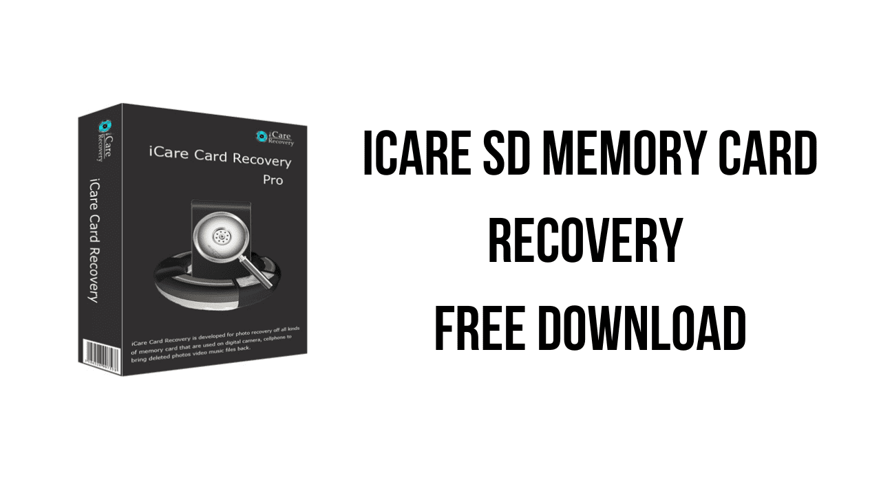 iCare SD Memory Card Recovery Free Download