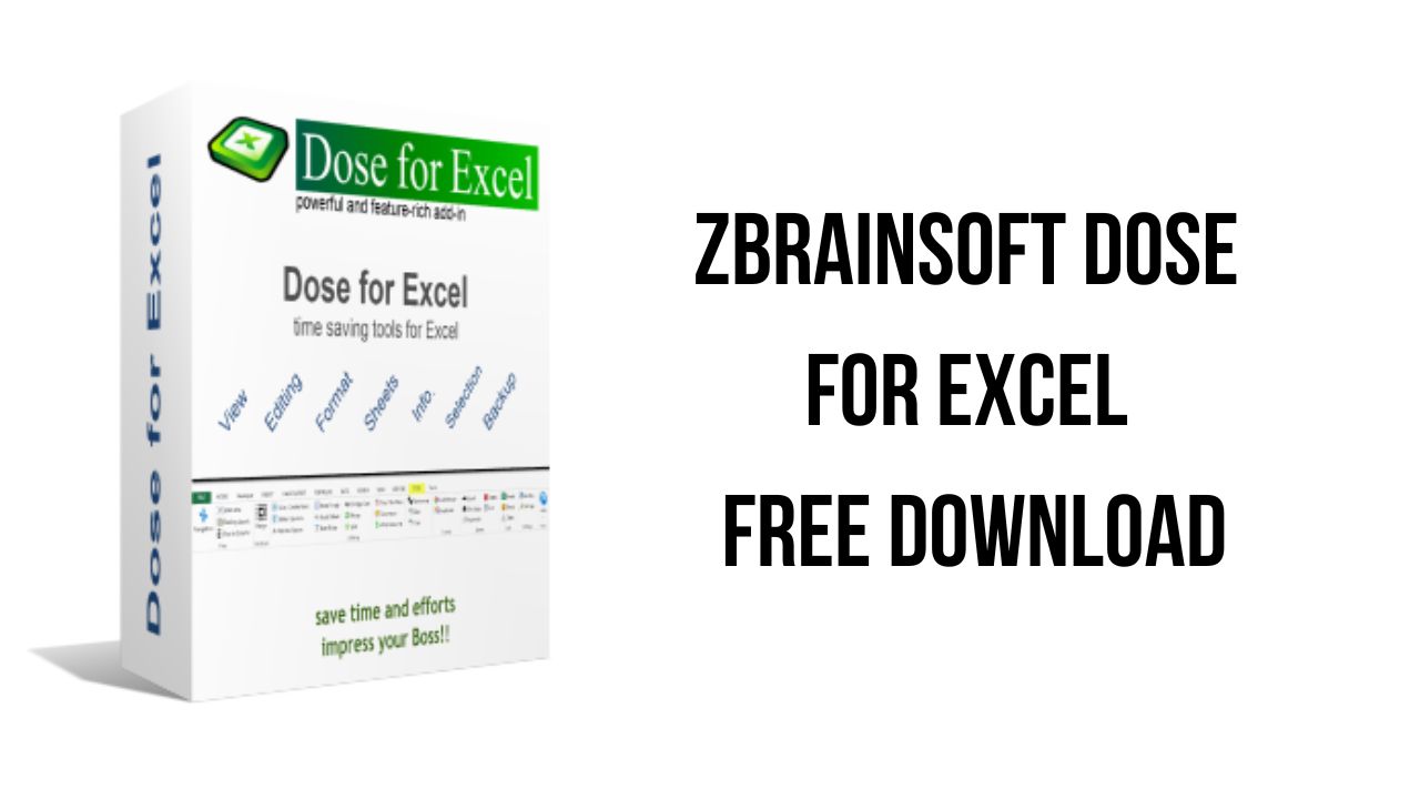 Zbrainsoft Dose for Excel Free Download