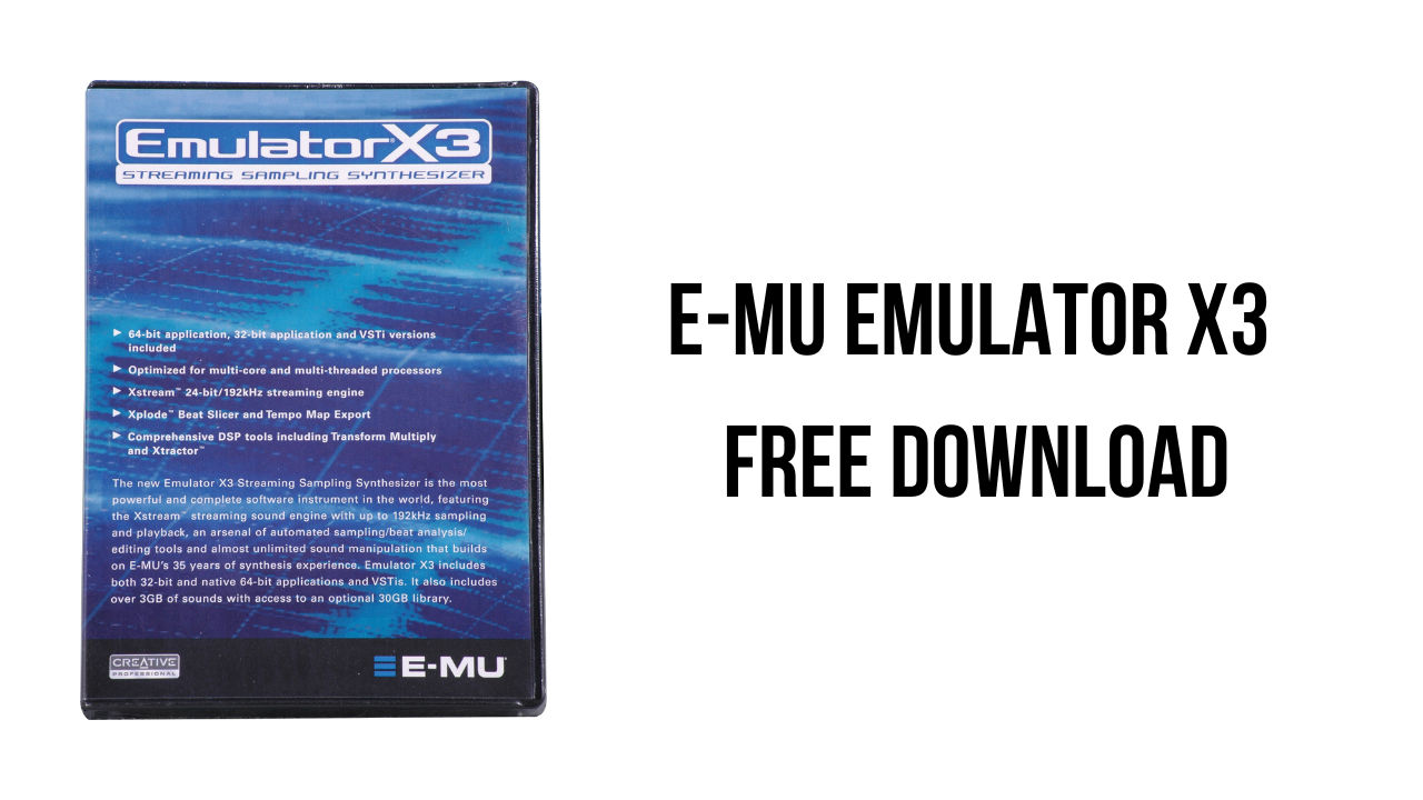 E-MU Emulator X3 Free Download