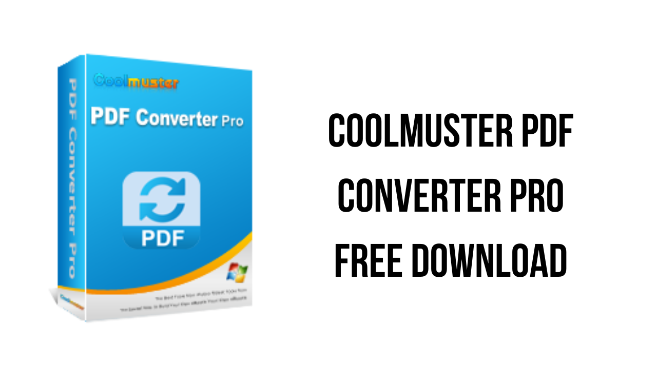 Coolmuster PDF Converter Pro Free Download