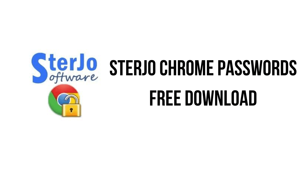 SterJo Chrome Passwords Free Download