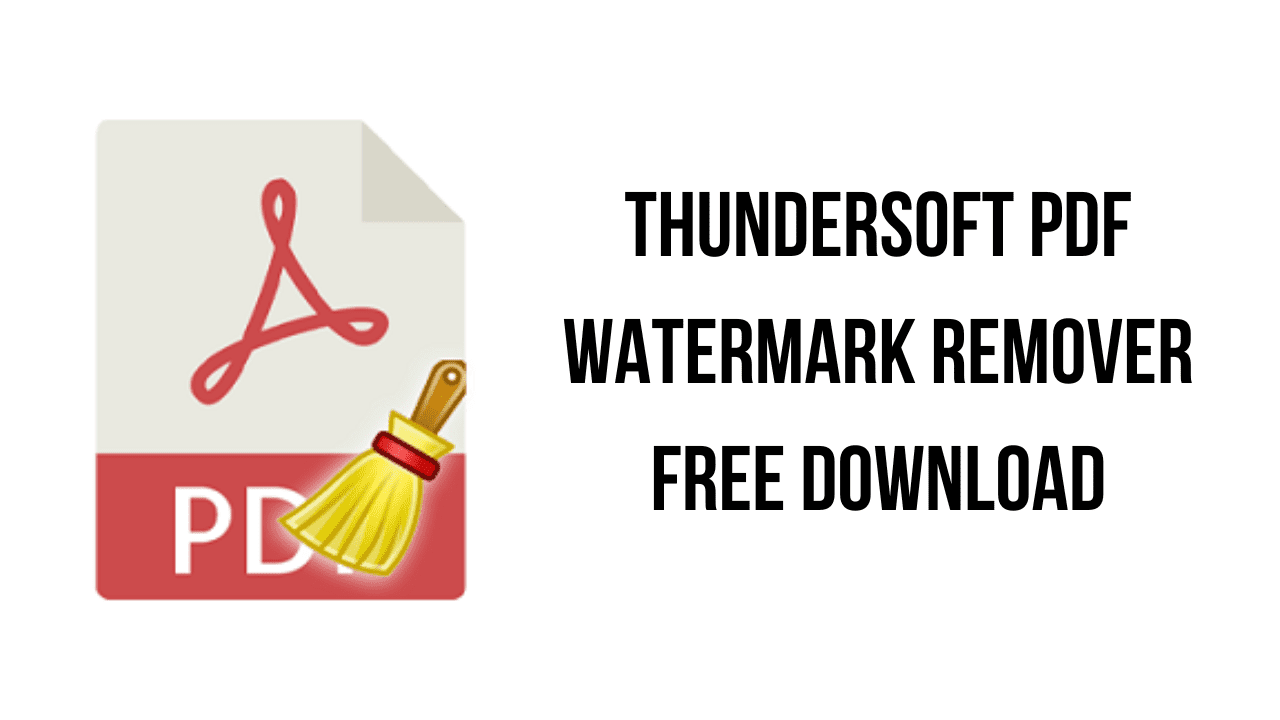 ThunderSoft PDF Watermark Remover Free Download