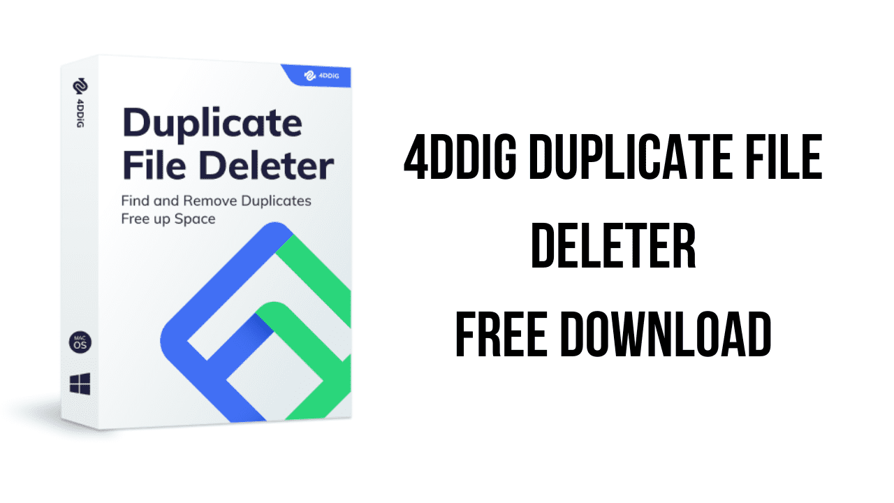 4DDiG Duplicate File Deleter Free Download