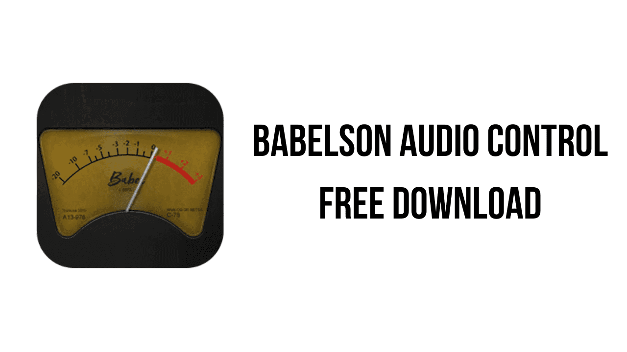 Babelson Audio Control Free Download
