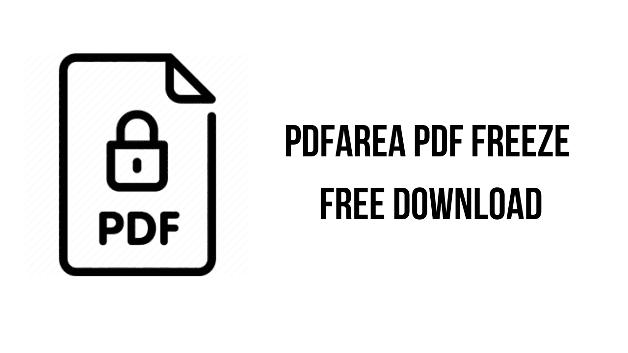 PDFArea PDF Freeze Free Download