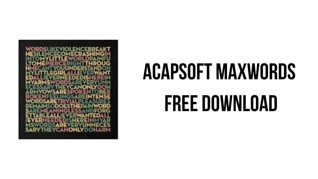 ACAPsoft MaxWords Free Download