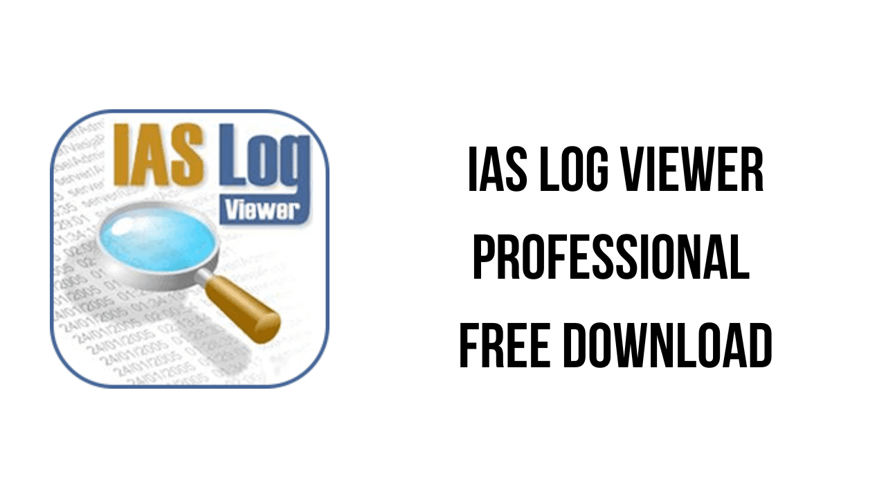 IAS Log Viewer Professional Free Download