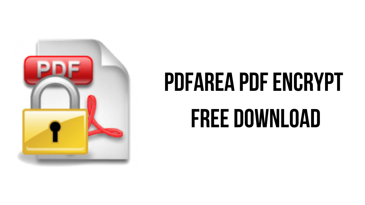 PDFArea PDF Encrypt Free Download