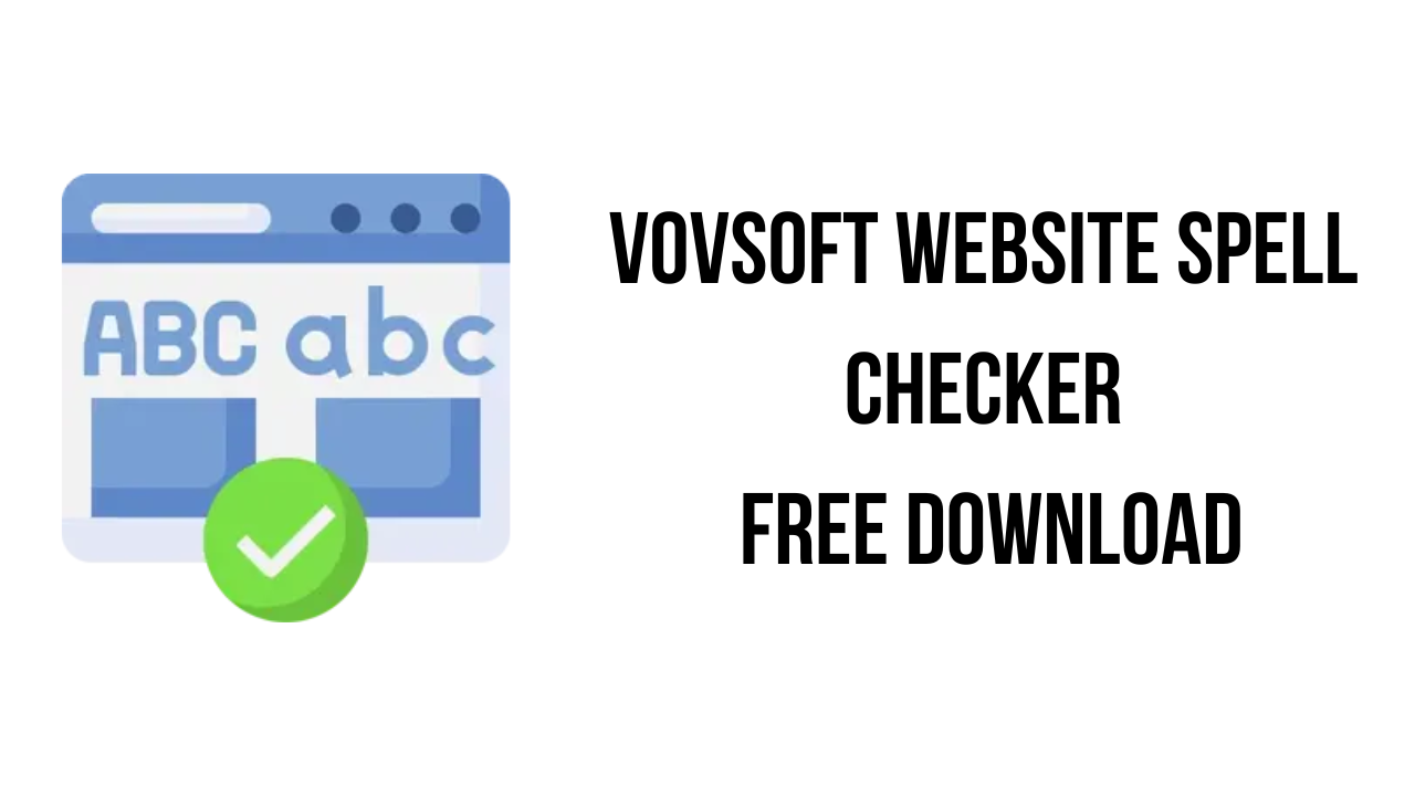 Vovsoft Website Spell Checker Free Download