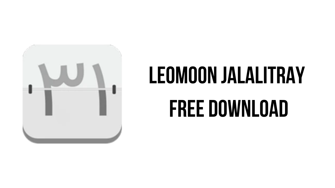 LeoMoon JalaliTray Free Download