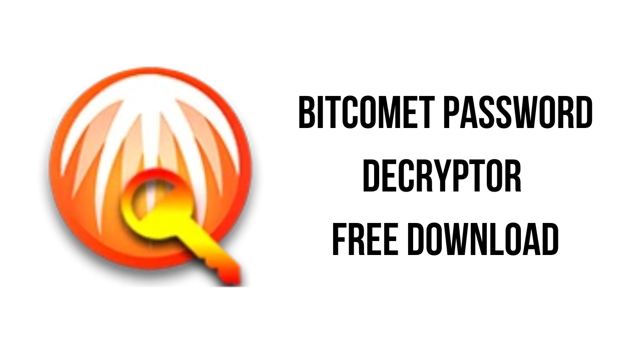 BitComet Password Decryptor Free Download