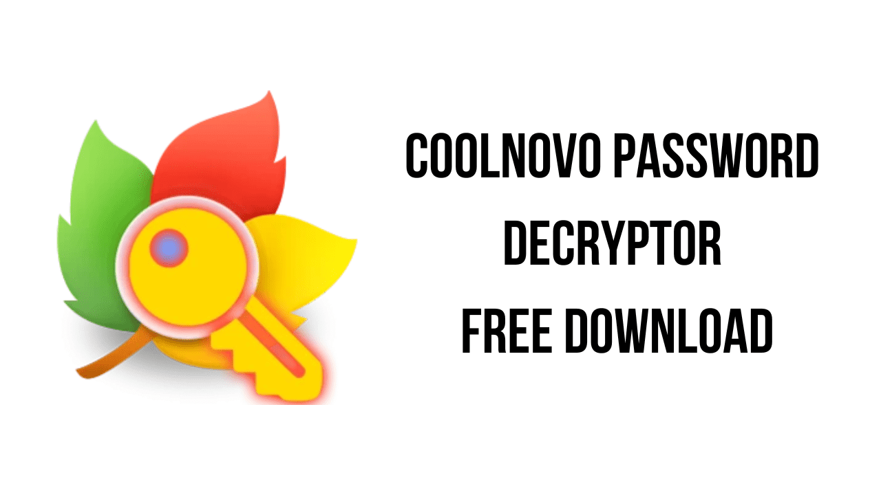 CoolNovo Password Decryptor Free Download