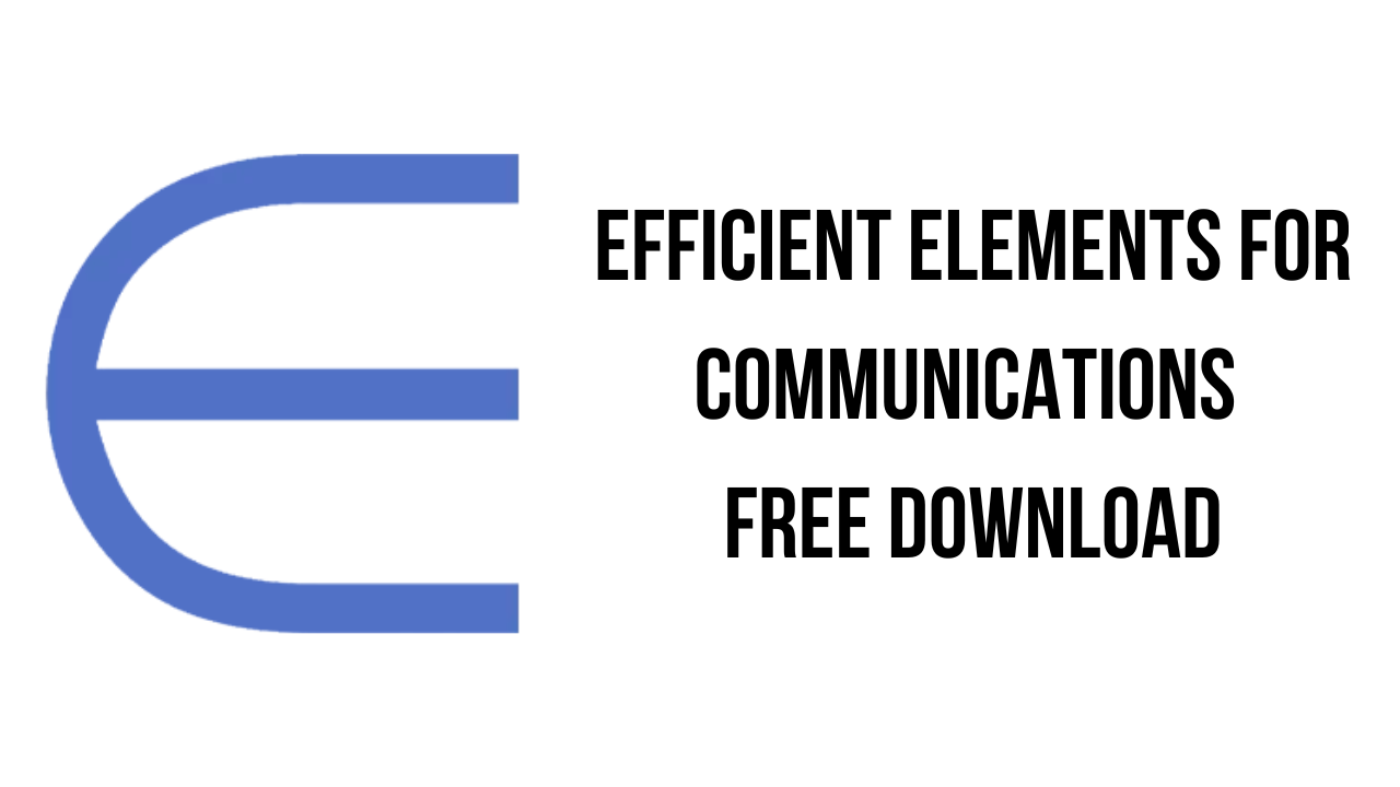 Efficient Elements for communications Free Download