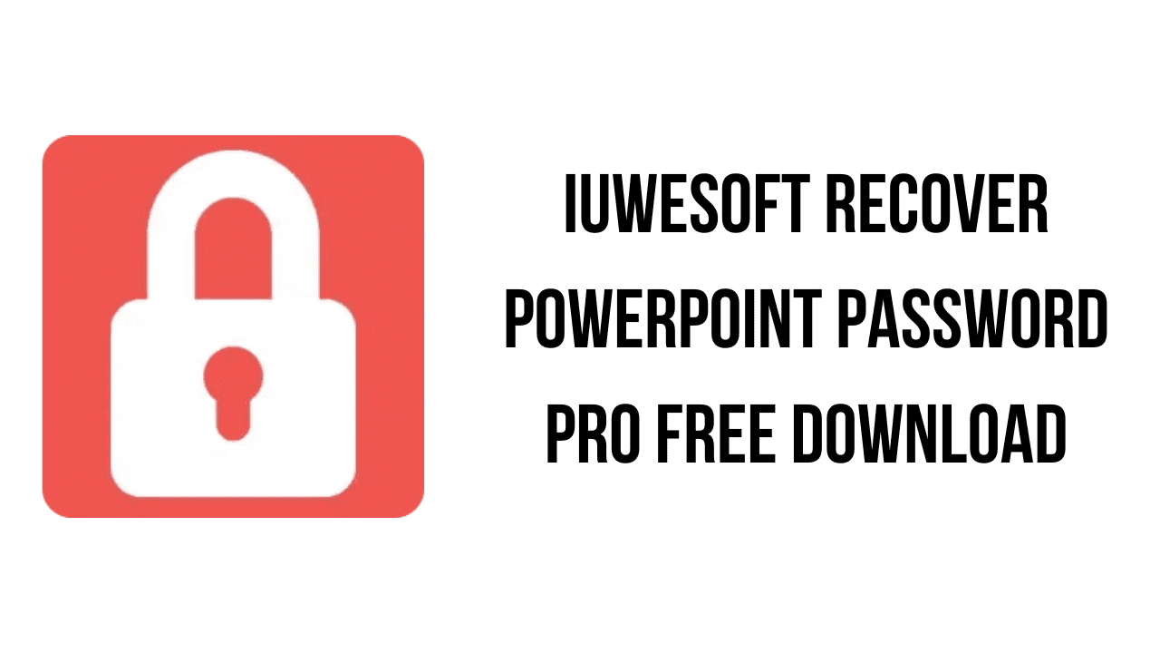 IUWEsoft Recover PowerPoint Password Pro Free Download