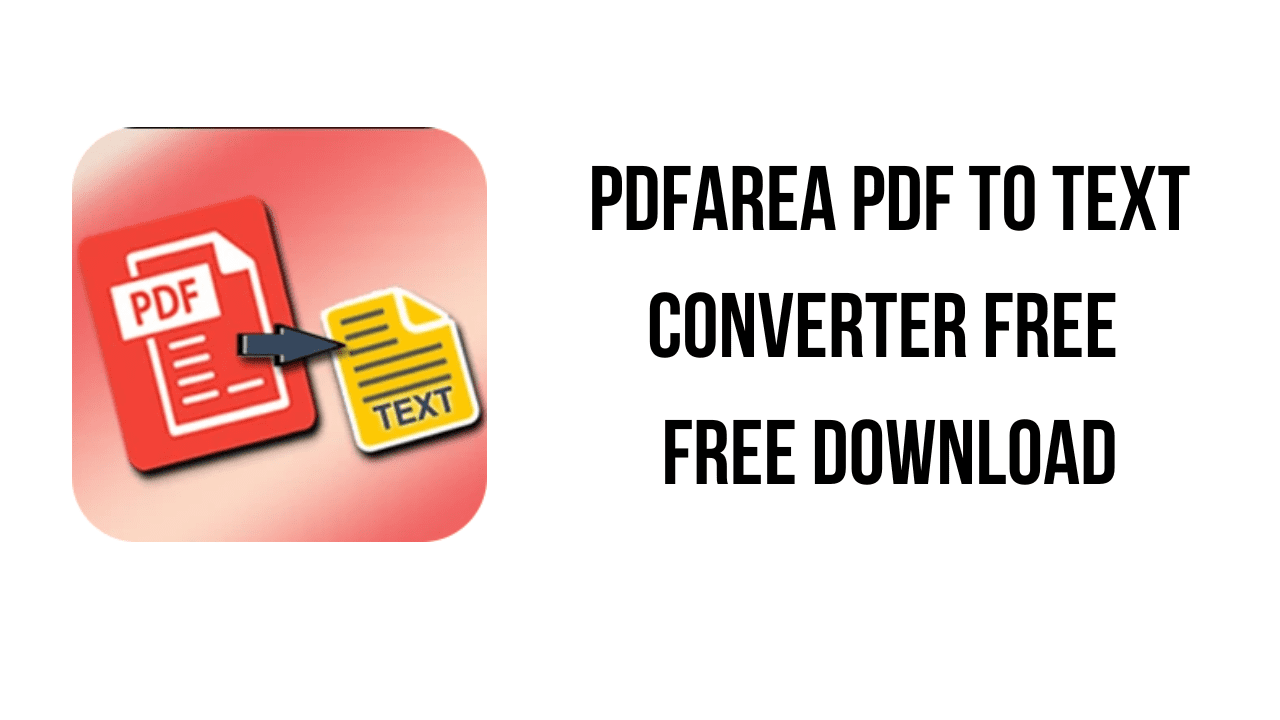 PDFArea PDF to Text Converter Free Free Download