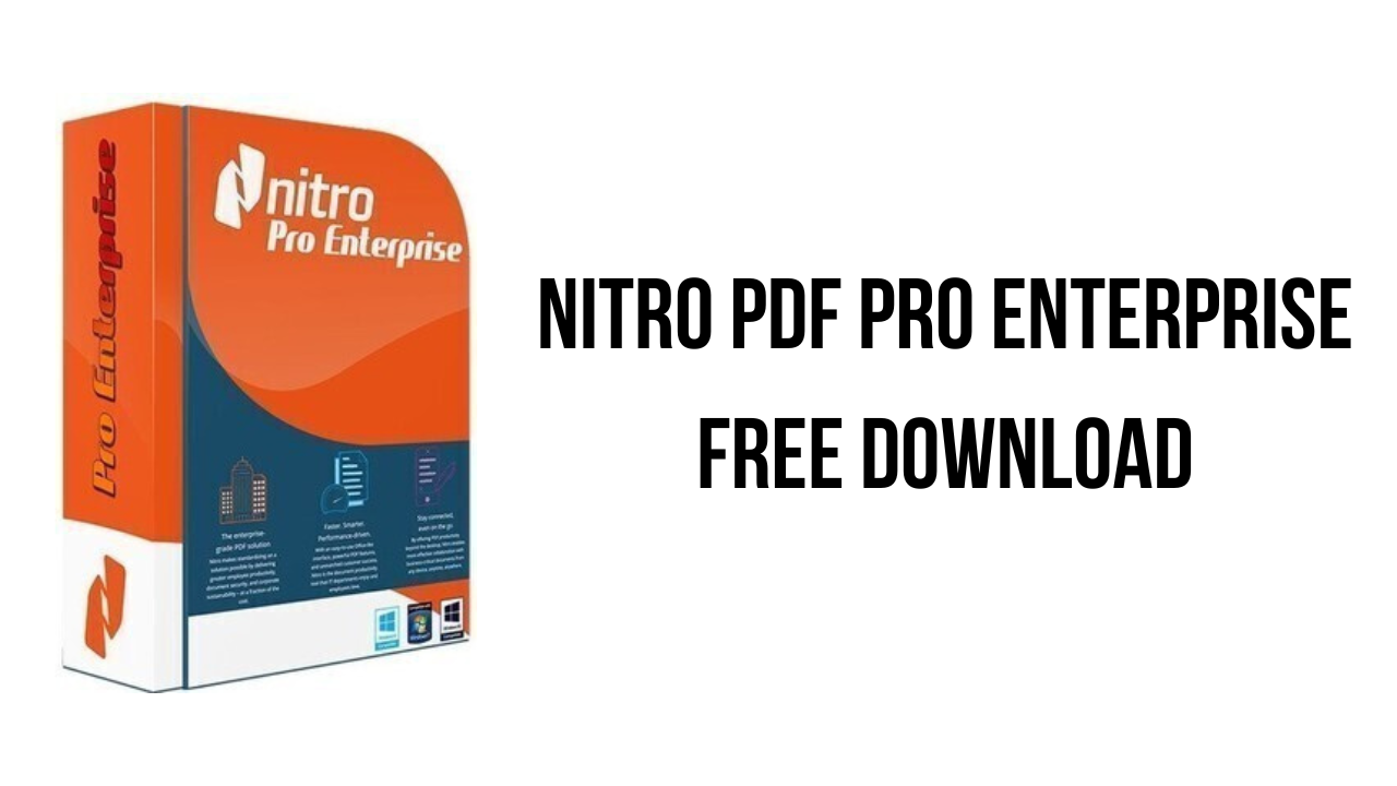 Nitro PDF Pro Enterprise Free Download